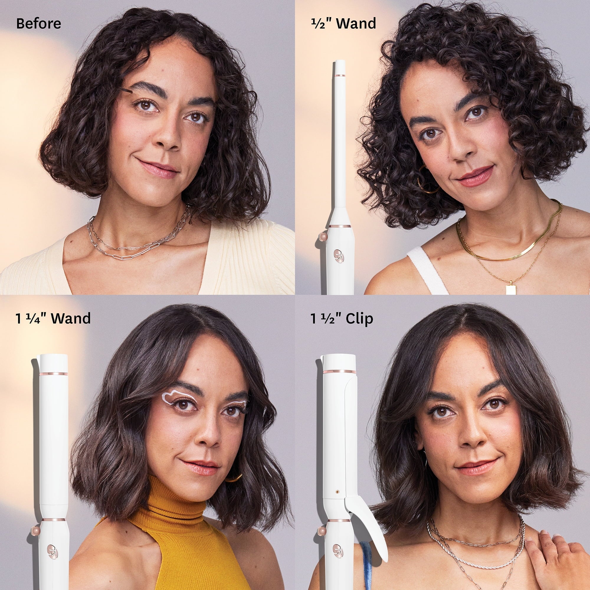 T3 Switch Kit Curl Trio Styling Iron with 3 Interchangeable Barrels