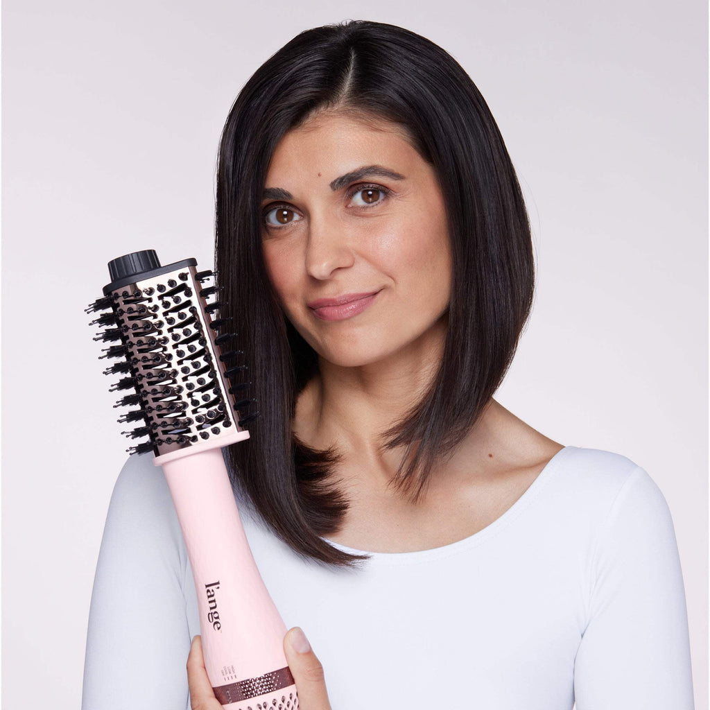 L'ange Hair Le Volume Elevé 65MM 2-in-1 Titanium Brush Dryer, 3 Heat Settings, 360° Vented Airflow, Bllush