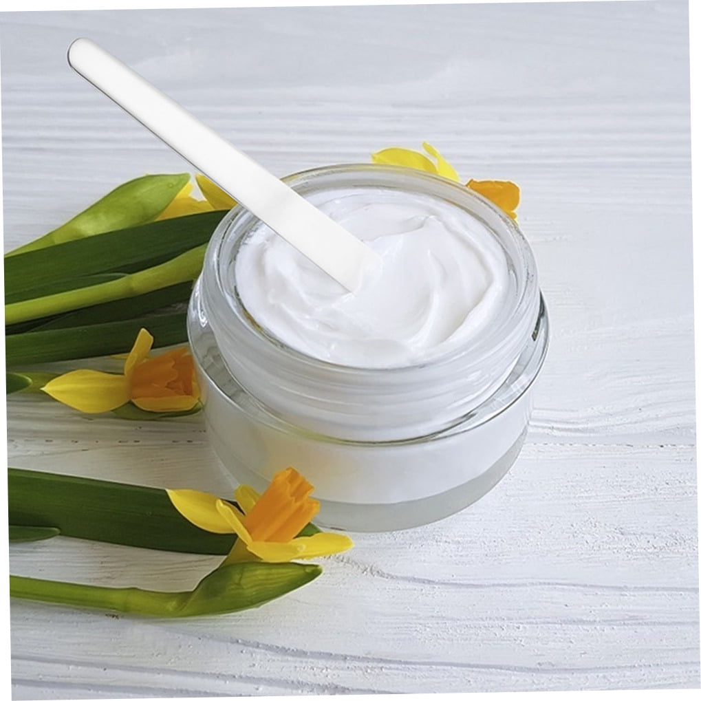 Minkissy 2pcs Stainless Steel Cosmetic Spatula Set for Facial Care and Home Use Beauty Tools