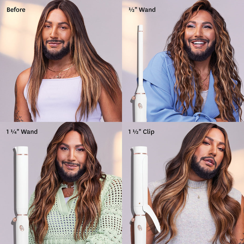 T3 Switch Kit Curl Trio Styling Iron with 3 Interchangeable Barrels